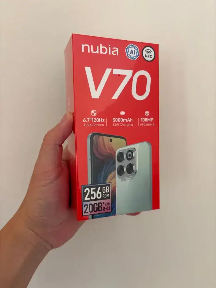 [BARU] Nubia V70 NFC 8/256, SEGEL Garansi Resmi, Bisa COD