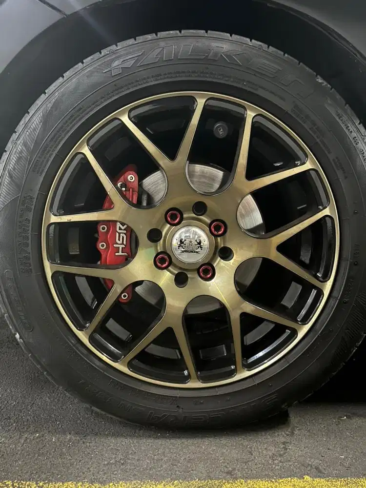 Velg JF Luxury R16 Gold in Black ET 38