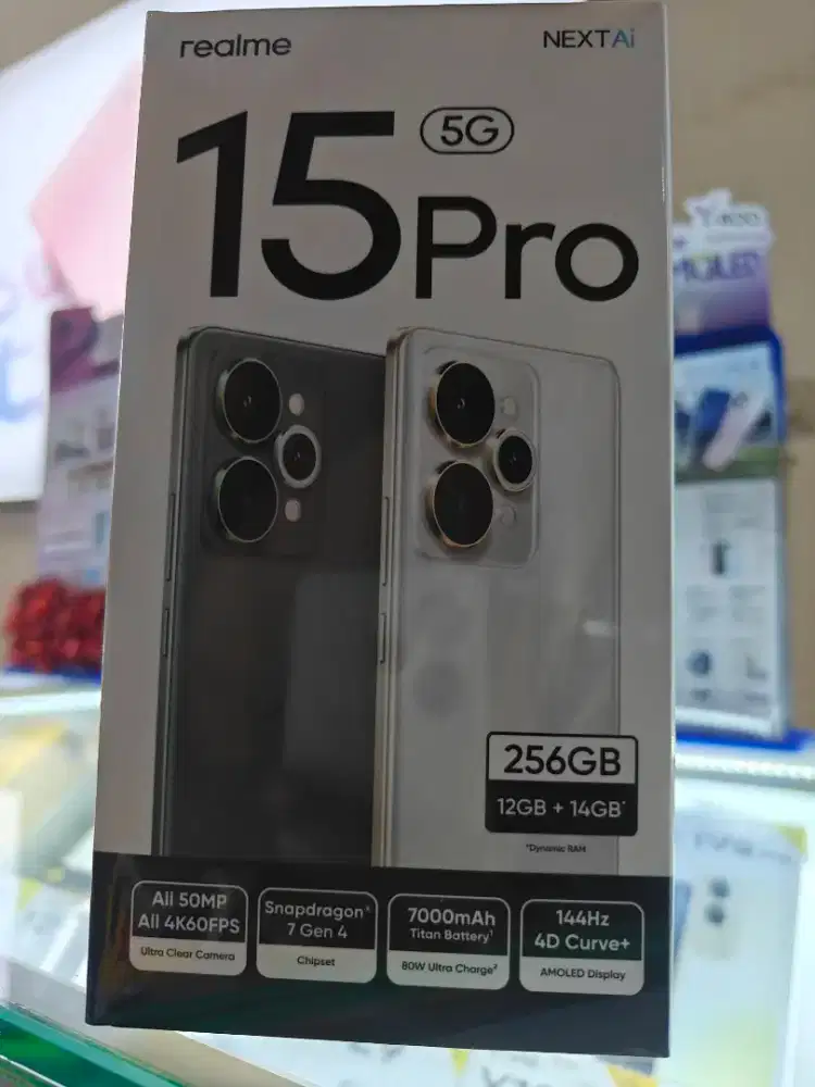 Realme 15 Pro 5G 12GB+14GB/256GB,Baru,SegelBox,Garansi Resmi,Original