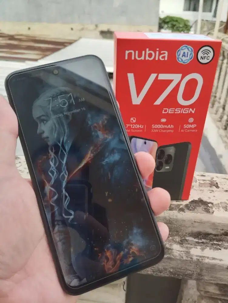 YUK DI GAS ZTE NUBIA V70 DESIGN 8/128GB 1 BULAN PEMAKAIAN FULL SET