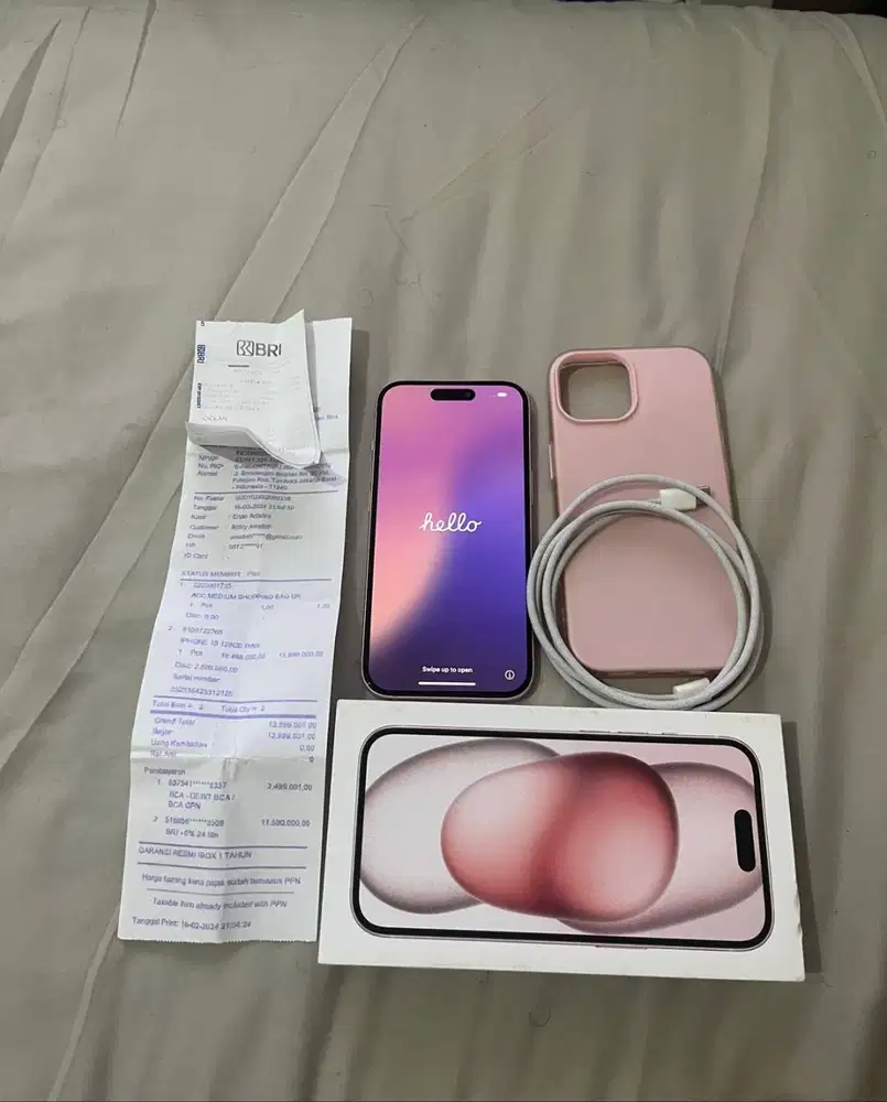 Iphone 15 128gb Pink Garansi Resmi