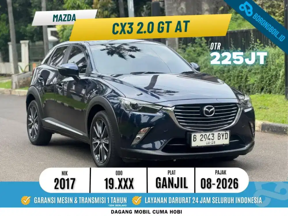 Mazda CX3 2.0 GT AT 2017 Biru Tua Metalik