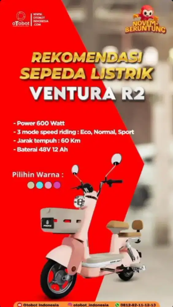 SHOROOM RESMI SEPEDA DAN MOTOR LISTRIK OTOBOT UWINFLY RANGKASBITUNG