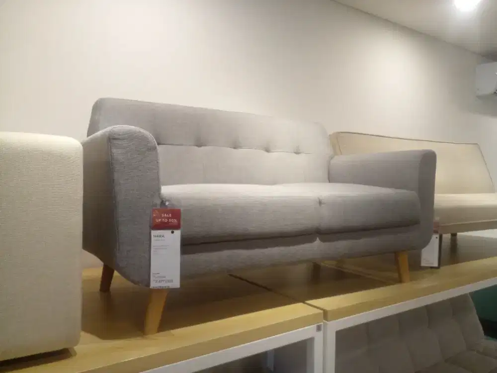 SOFA 2 DUDUKAN HARA NEW BY DEKORUMA
