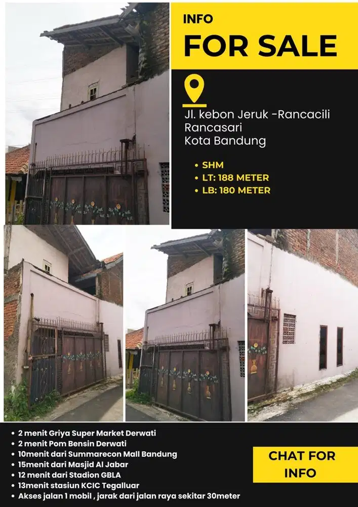 RUMAH DI JUAL , Bandung Timur -Rancasari , dekat Summarecon Bandung