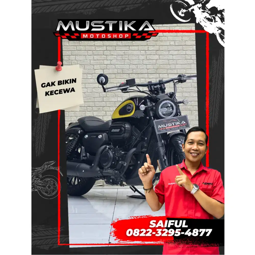 Perfect Condition!!Beneli Benda 250cc ABS 2023 Black Istimewa-Mustika