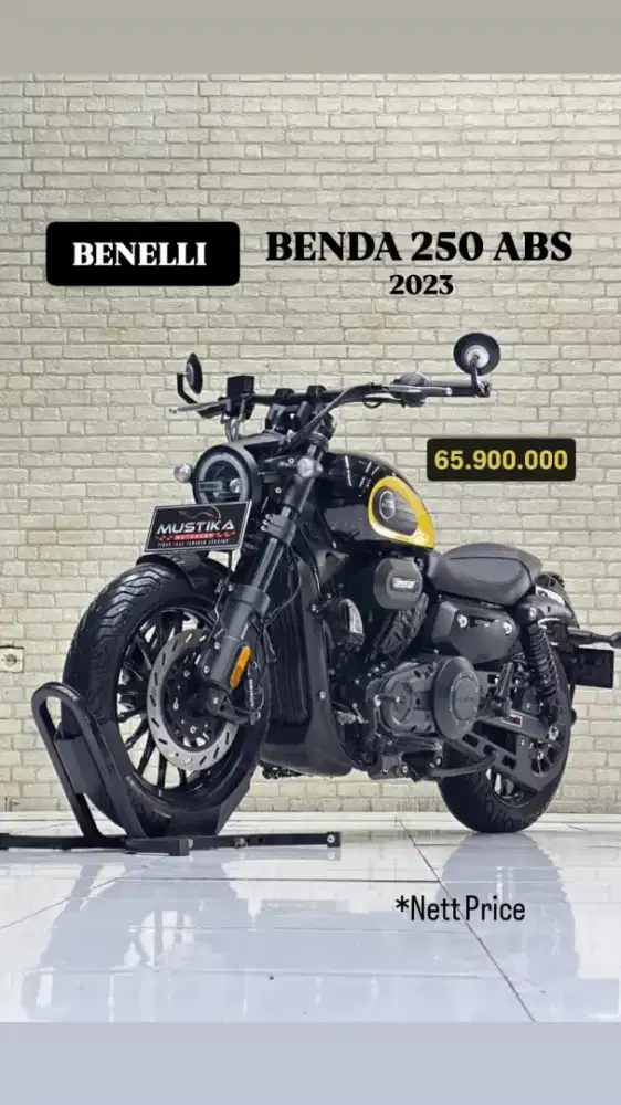 Perfect Condition!!Beneli Benda 250cc ABS 2023 Full Paper-Mustika