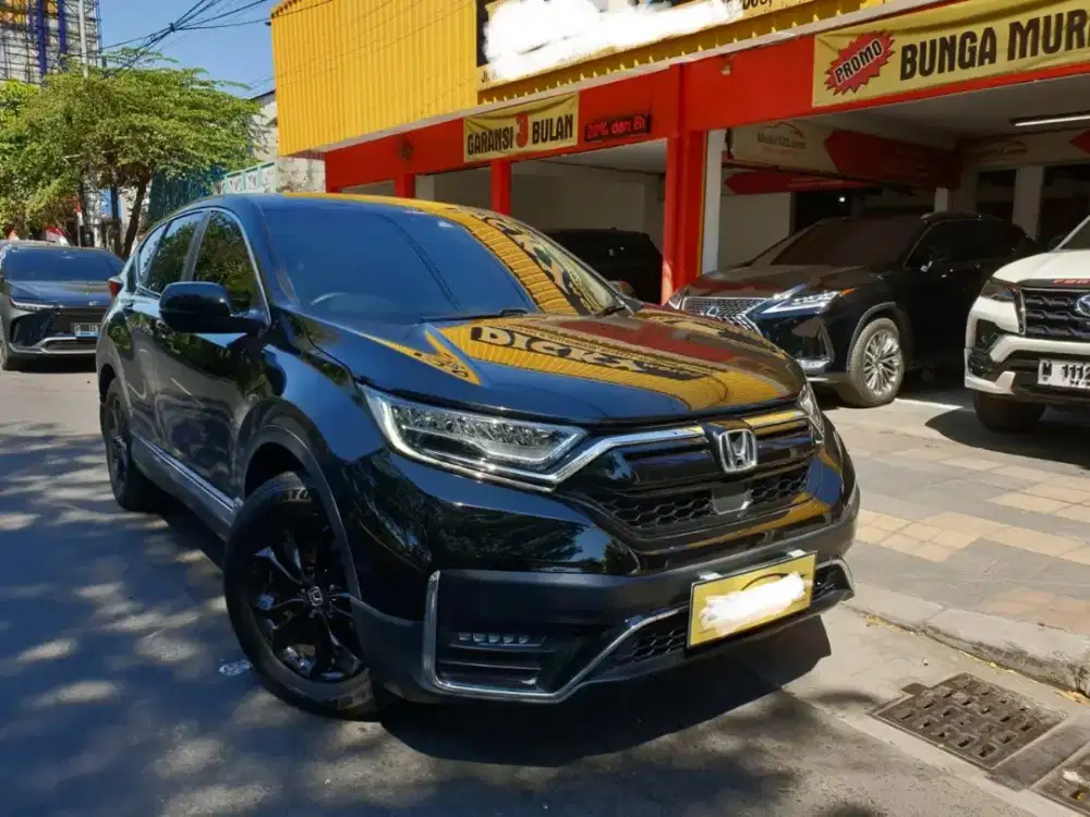 Honda CR-V 1.5 Turbo Prestige CVT 2021 Hitam Tgn 1 KM 42rb Record crv