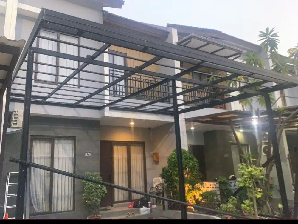BENGKEL LAS Kanopi Canopy,Tralis,Railing,Tangga,Pagar,Kitchen Set