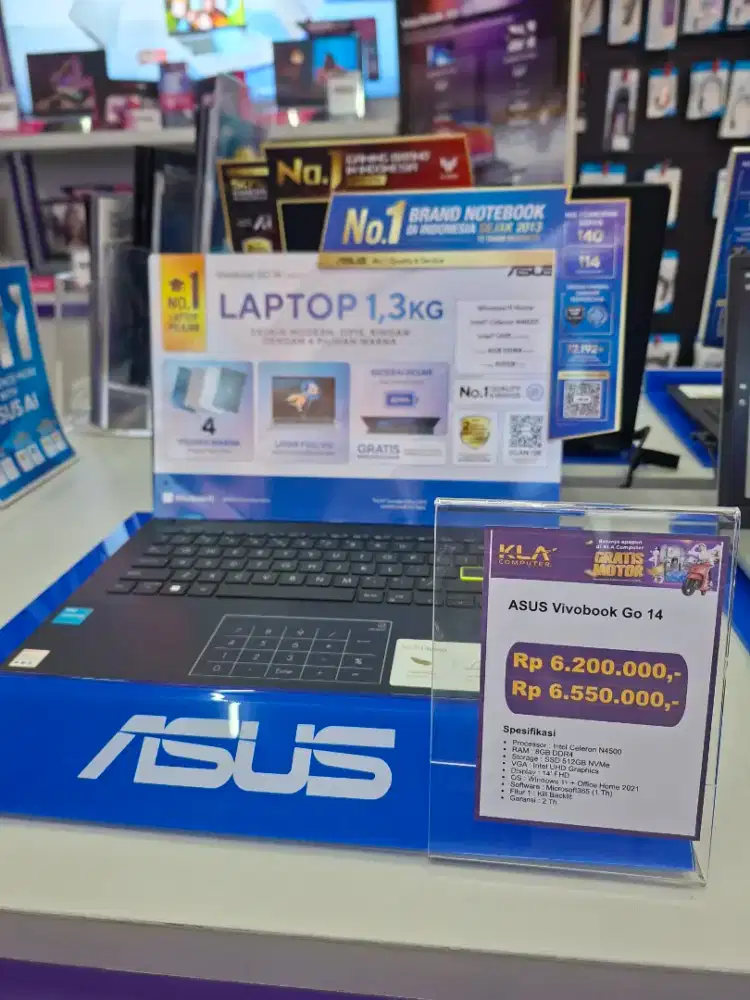 LAPTOP ASUS VIVOBOOK GO 14 KREDIT TANPA DP