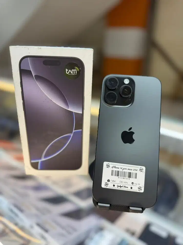 Iphone 16 promax 256gb black fulset iBox