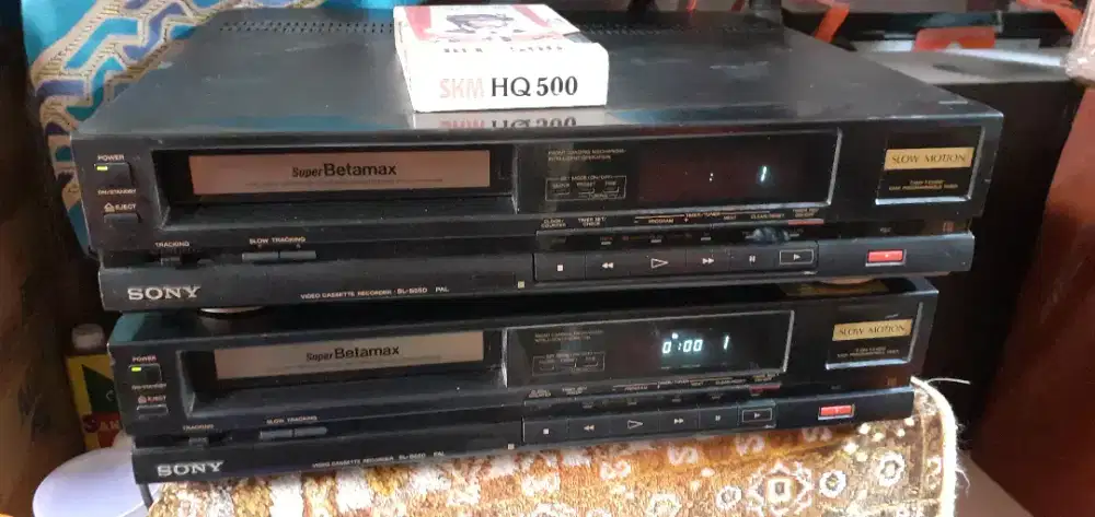 Video Super Betamax  SONY SL-S550 PAL SLOW MOTION (2 unit)
