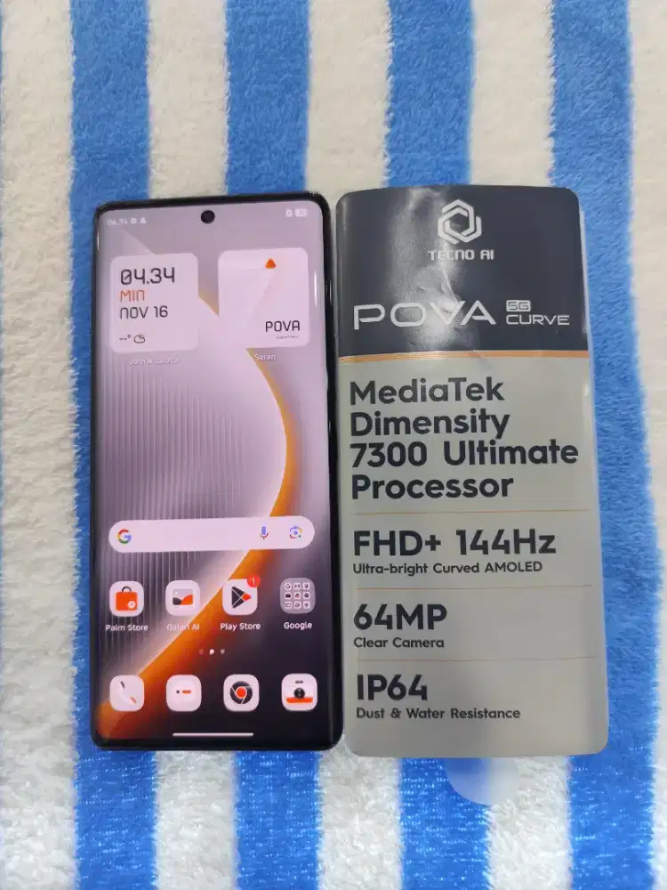 Hp Second Tecno Curve 5G Ram 8+8/256GB Resmi Garansi Sept 2026 Mulus