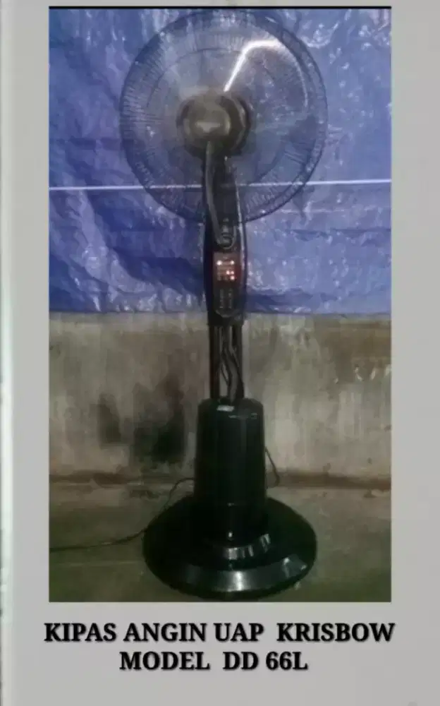 Kipas angin uap Krisbow 16 inc bekas
