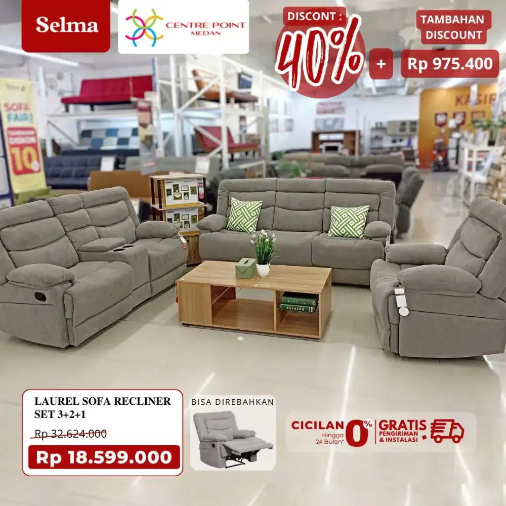 Sofa recliner set