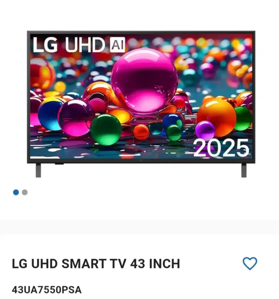 LG UHD SMART TV 43 INCH