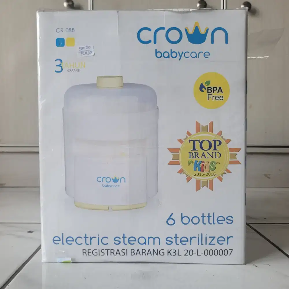 Crown Babycare - 6 Bottles Electric Steam Sterilizer.