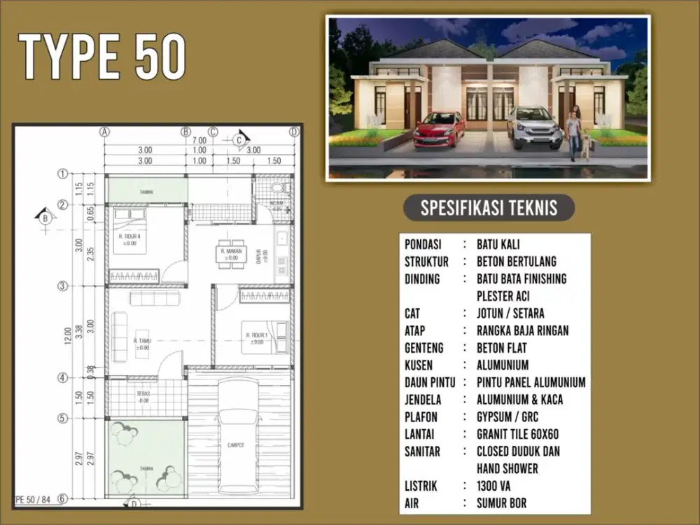 Rumah Tipe Besar Harga Murah di Sumber Kaliwadas