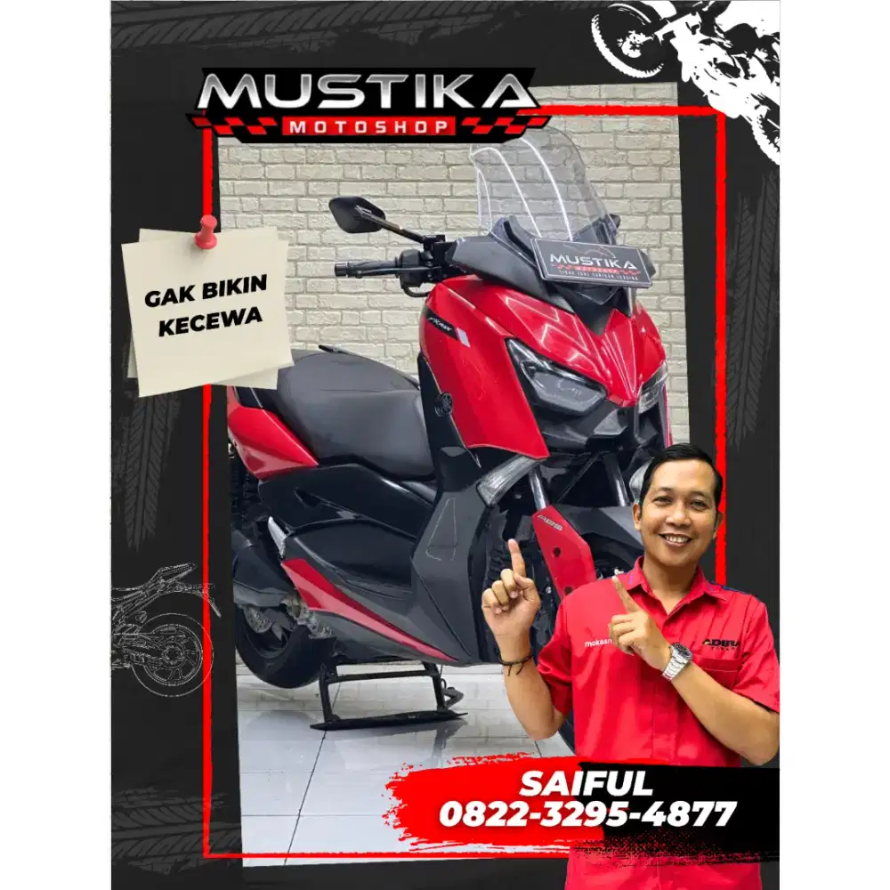 Perfect Condition!!Yamaha X Max 250cc ABS 2022 Red Glossy-Mustika