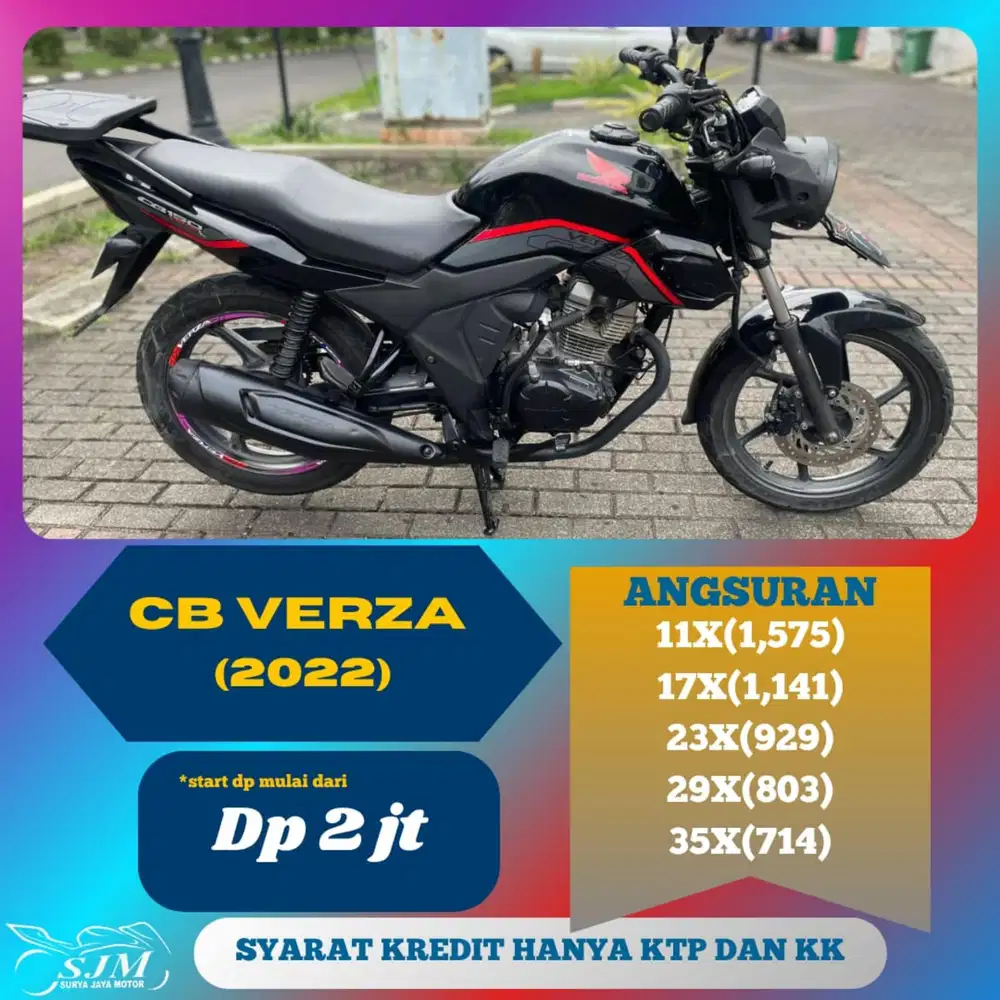 HONDA CB VERZA 2020 PAJAK PANJANG