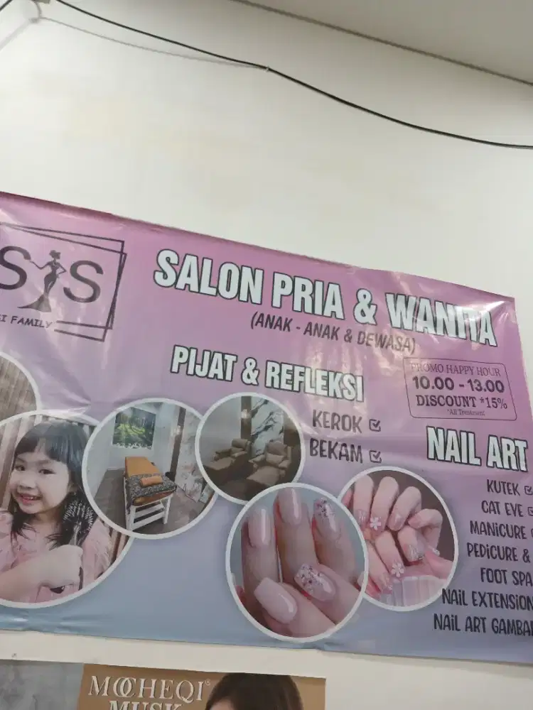 Kasir salon merangkap yg bisa handle rambut