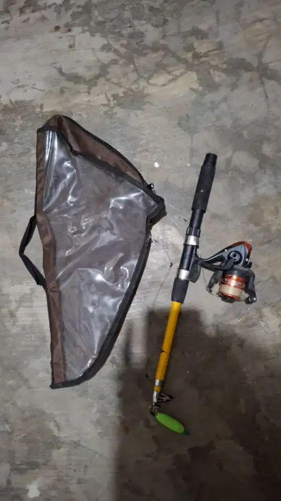 Pancing bekas + kompor portable omicko