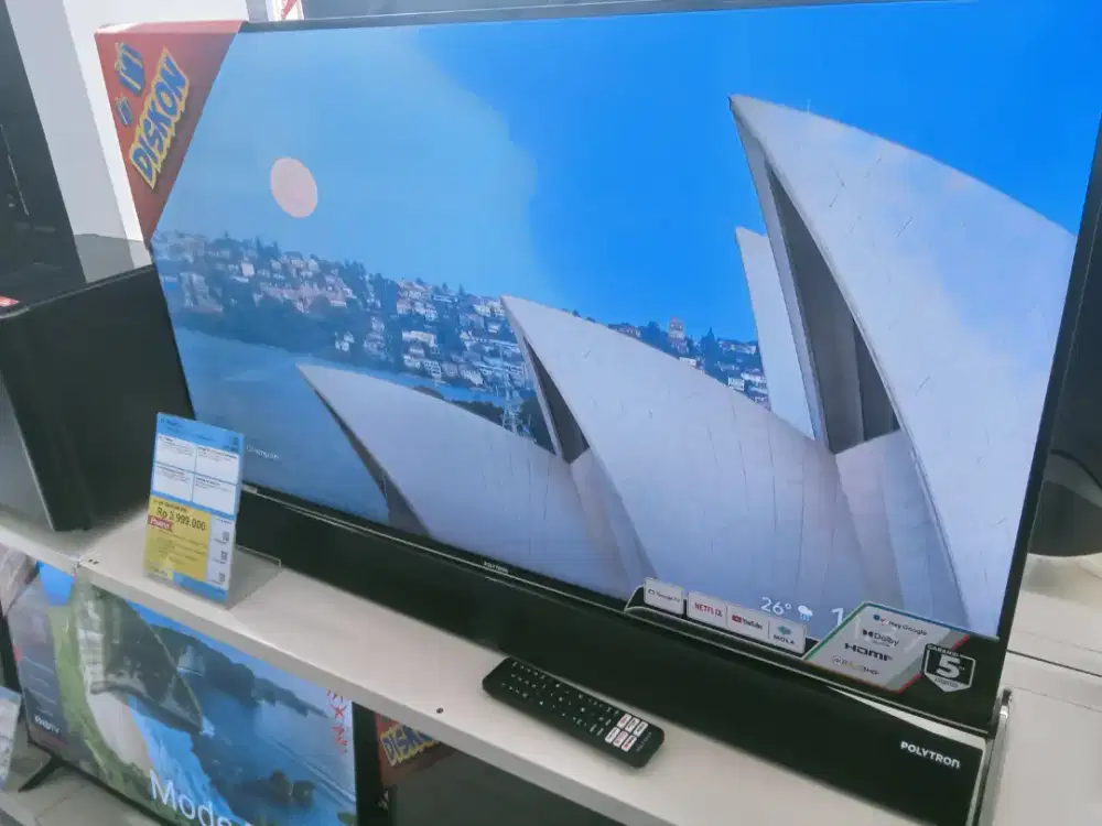 Promo Cicilan 0% Google TV Polytron 43 Inch