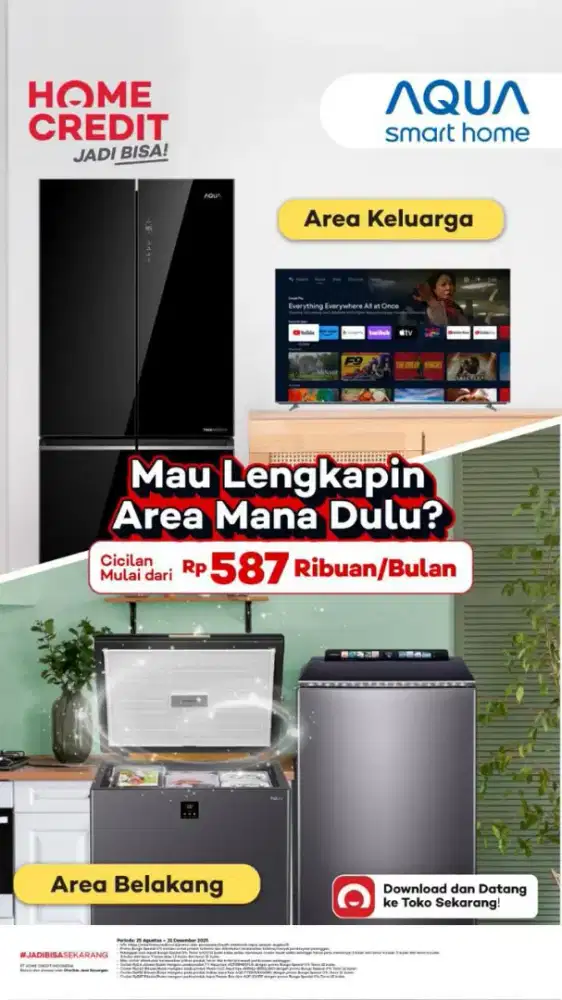 Cicilan alat elektronik rumah tangga by home credit