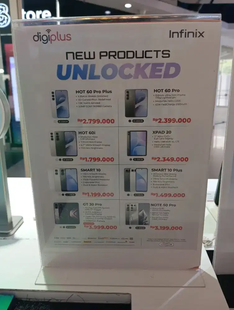 NEW PRODUCTS INFINIX. DICICL SYARAT KTP ASLI AJA. TANPA SURVEI