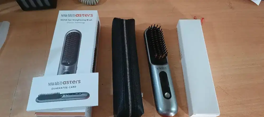 Makarizo Asters Mova Hair Straightening Brush / sisir catokan