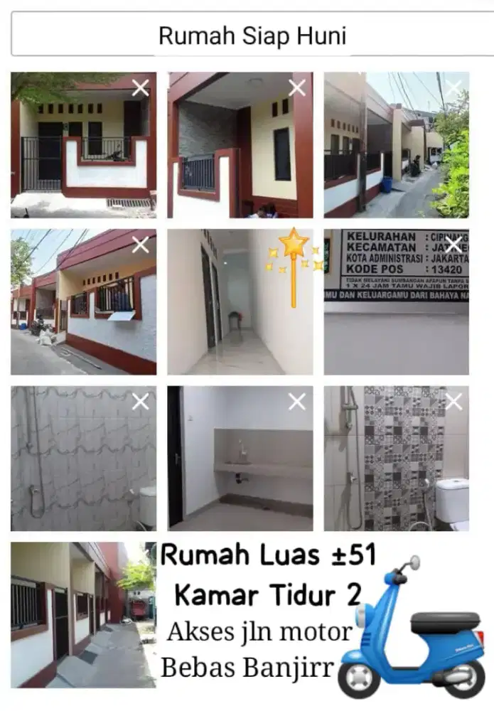 Rumah murah strategis matraman pisangan cipinang duren sawit mudah