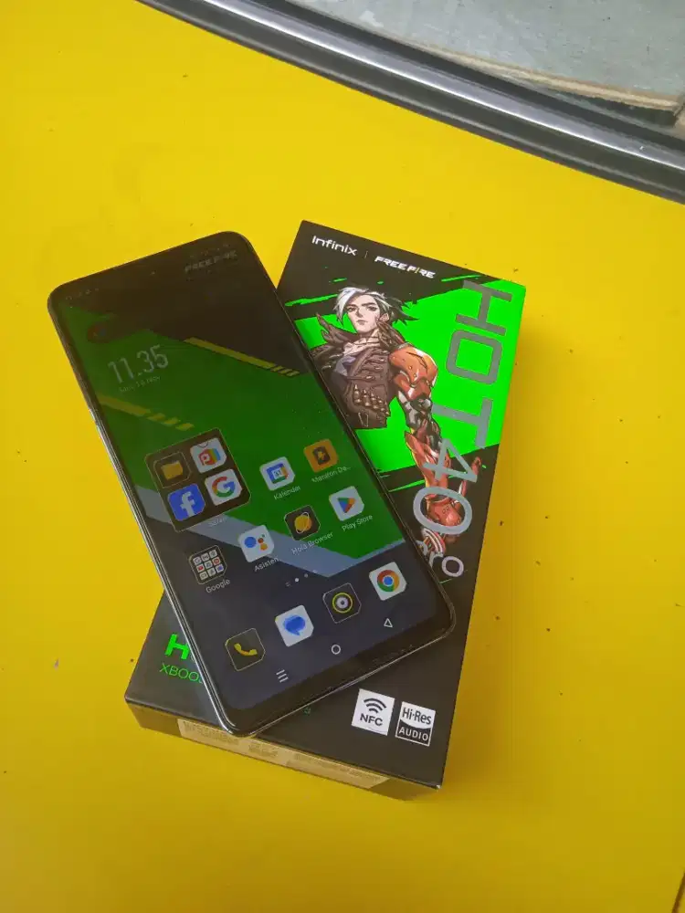 Infinix hot 40 pro ram 8/256 minus pemakaian aja msh original smua lkp