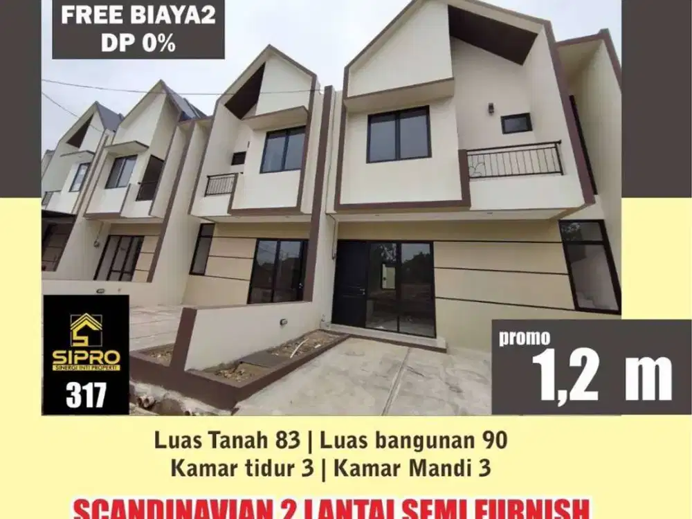 317 Hunian Modern 2 Lt Semi Furnish di Pamulang, Tangerang