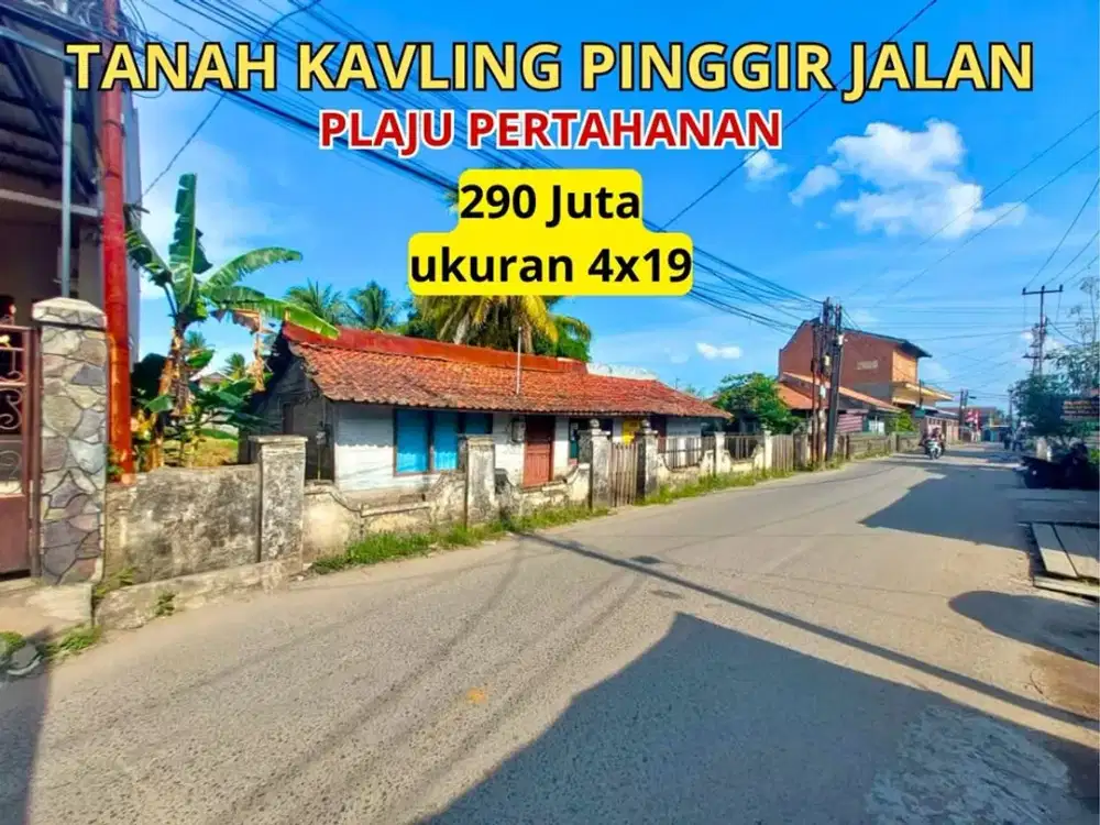 DIJUAL TANAH PINGGIR JALAN PLAJU PERTAHANAN PALEMBANG