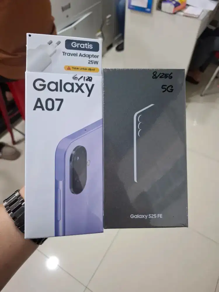 NEW SAMSUNG A07 6/128GB FREE ACSESORIS ORI GARANSI RESMI