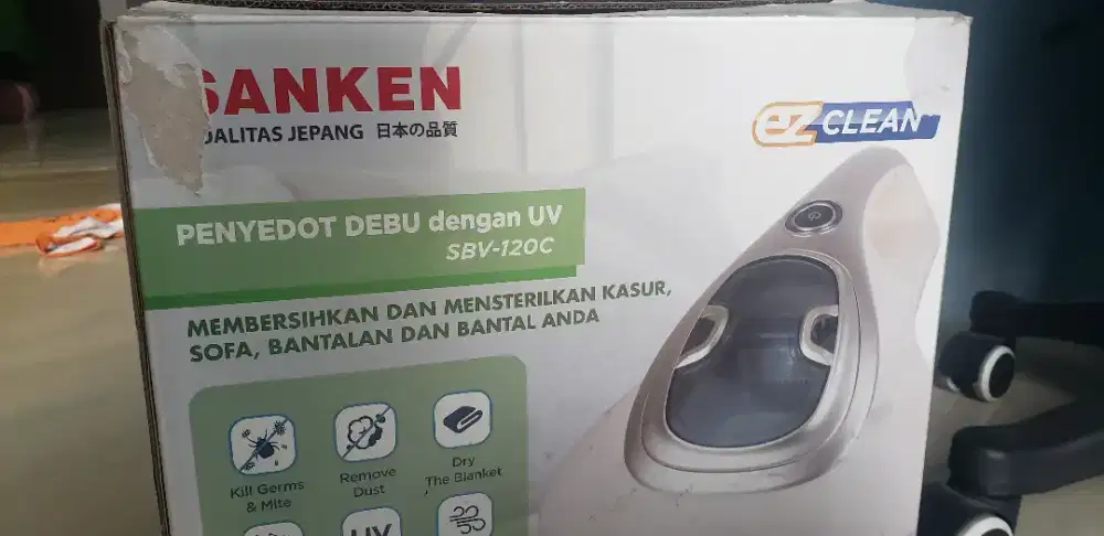 Sanken UV Anti Dust Mite Cordless Vacuum Cleaner SBV-200L HEPA Vakum