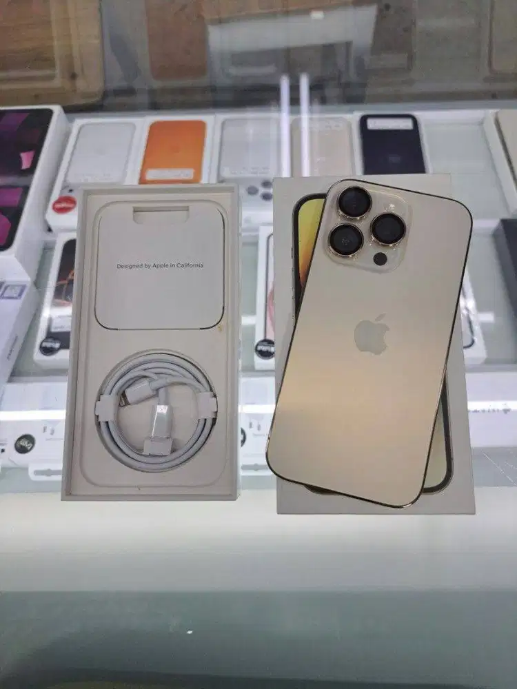 Second Apple IPhone 14 Pro 256GB Gold Ex IBOX Mulus Fullset Original
