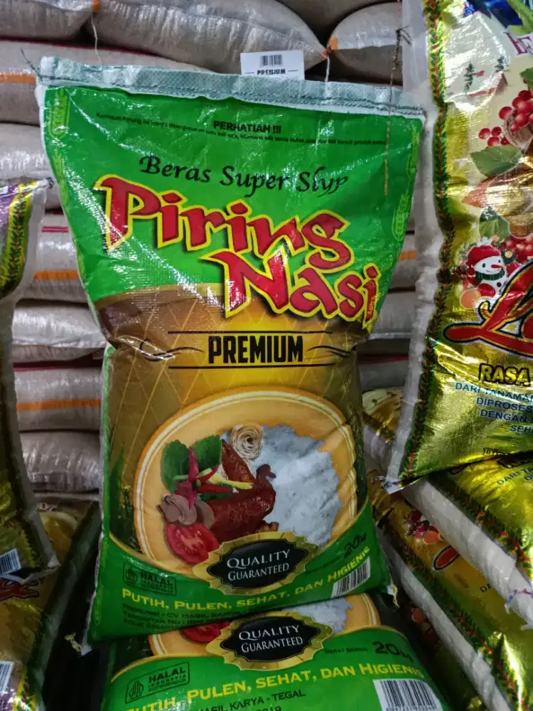 Beras premium cap piring nasi