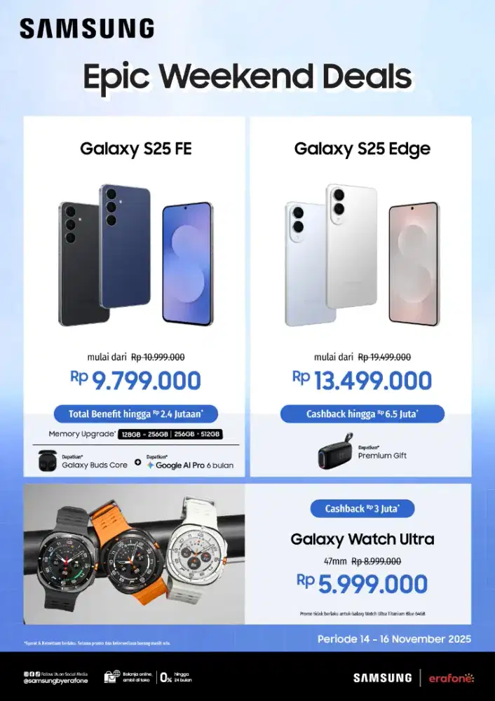 Promo epic weekend Deals