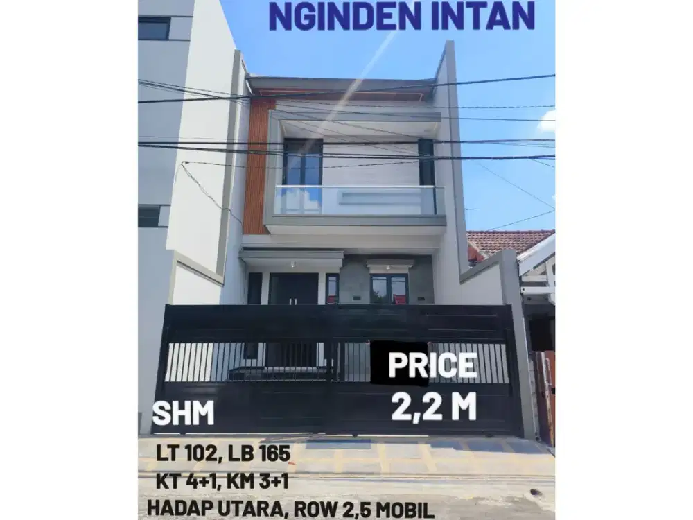 ‼️SISA 1 UNIT‼️RUMAH TENGAH KOTA NGINDEN INTAN SEMOLOWARU KLAMPIS MANYAR. DEKAT MERR, KAMPUS, KULINER, Dsb