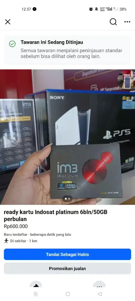 ready Indosat platinum 6bln 50GB perbulan