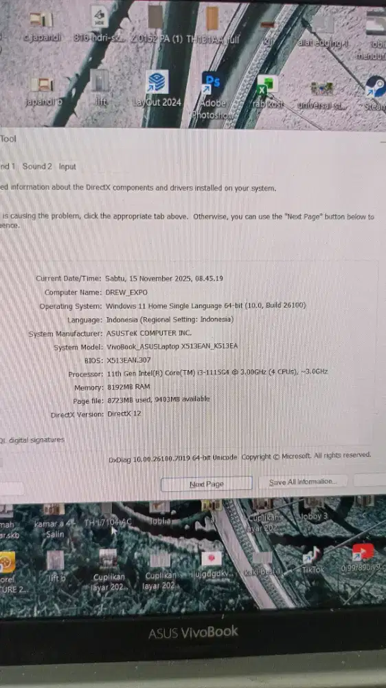 Asus vivobook K 513 EA