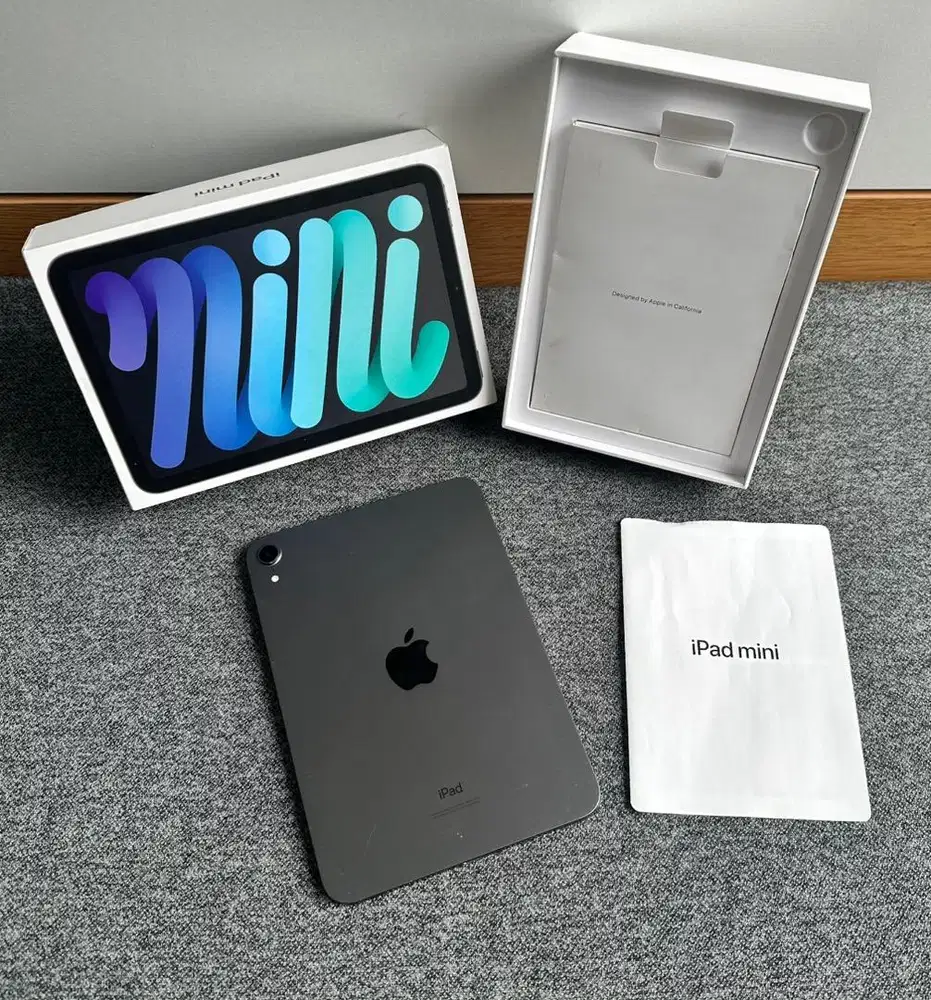 Ipad Mini 6 64GB WiFi only Grey Fullset Normal Siap Pakai