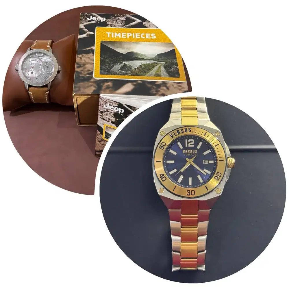 Jam tangan JEEP dan VERSUS VERSACE