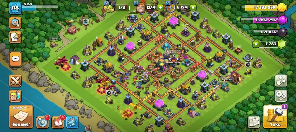Akun COC Town Hall 14 100% Aman