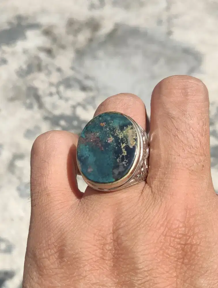 Natural pirus Persia deep green rare item