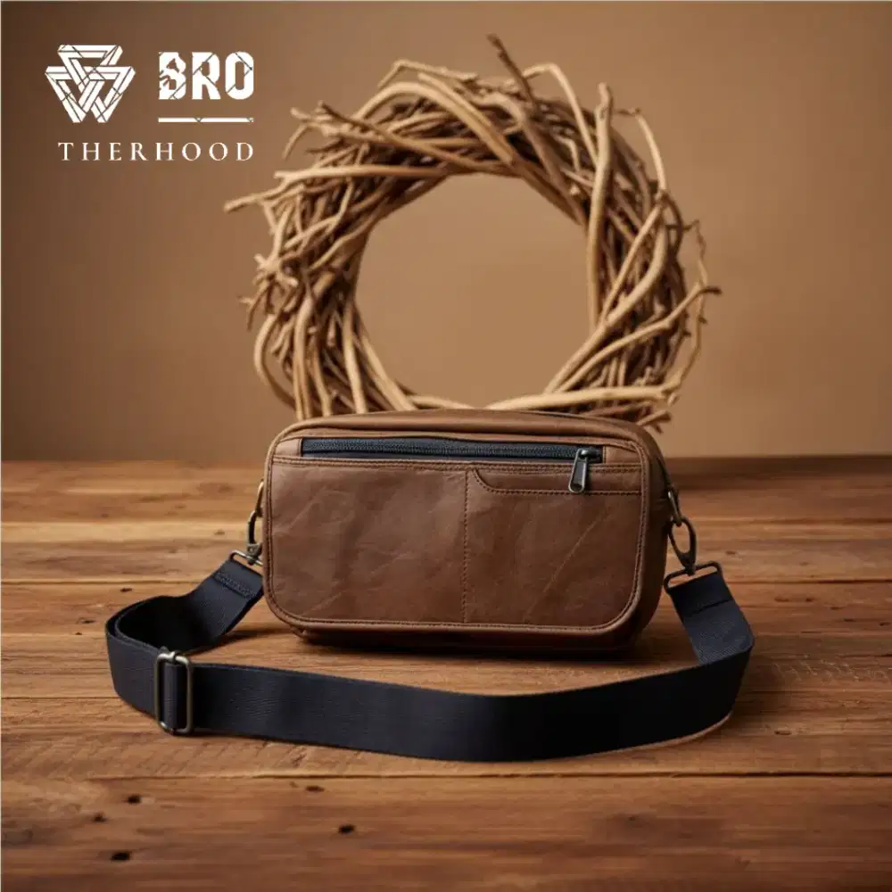 Tas selempang handbag clutchbag kulit sapi asli