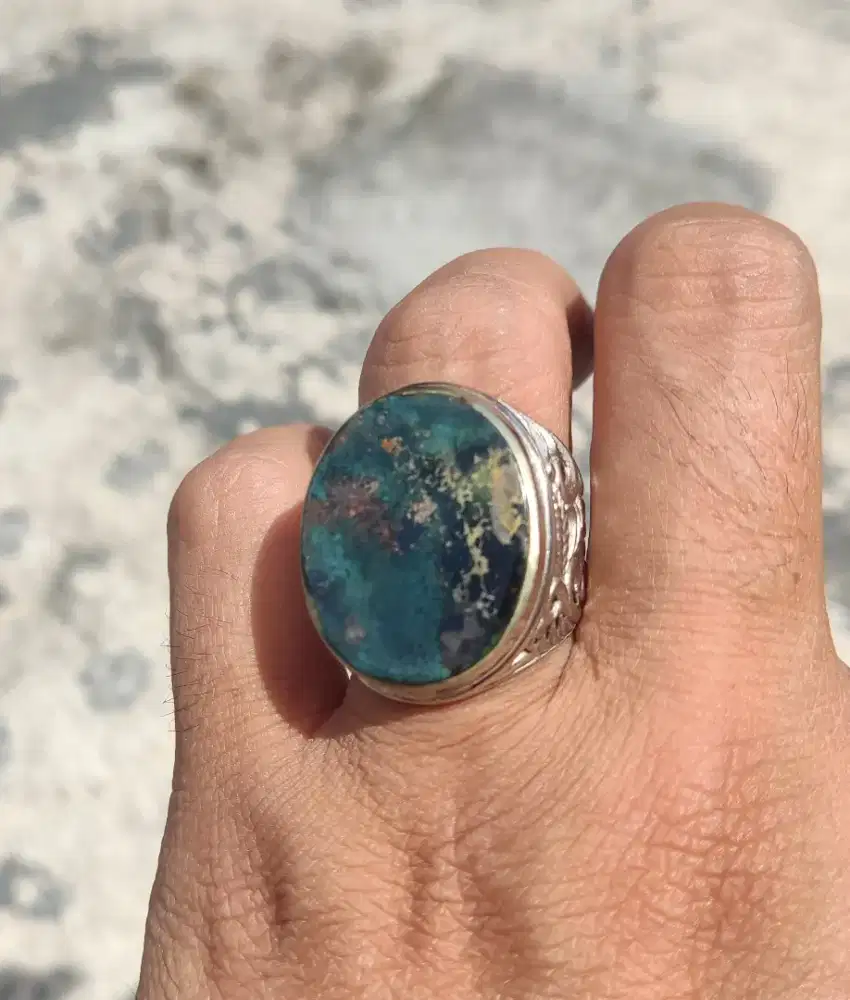 Natural pirus Persia deep green jumbo porcelen