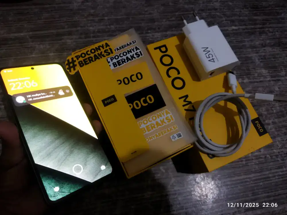 Jual Poco M7 Pro 5G, pemakaian pribadi,  baru 1 bulan pemakaian