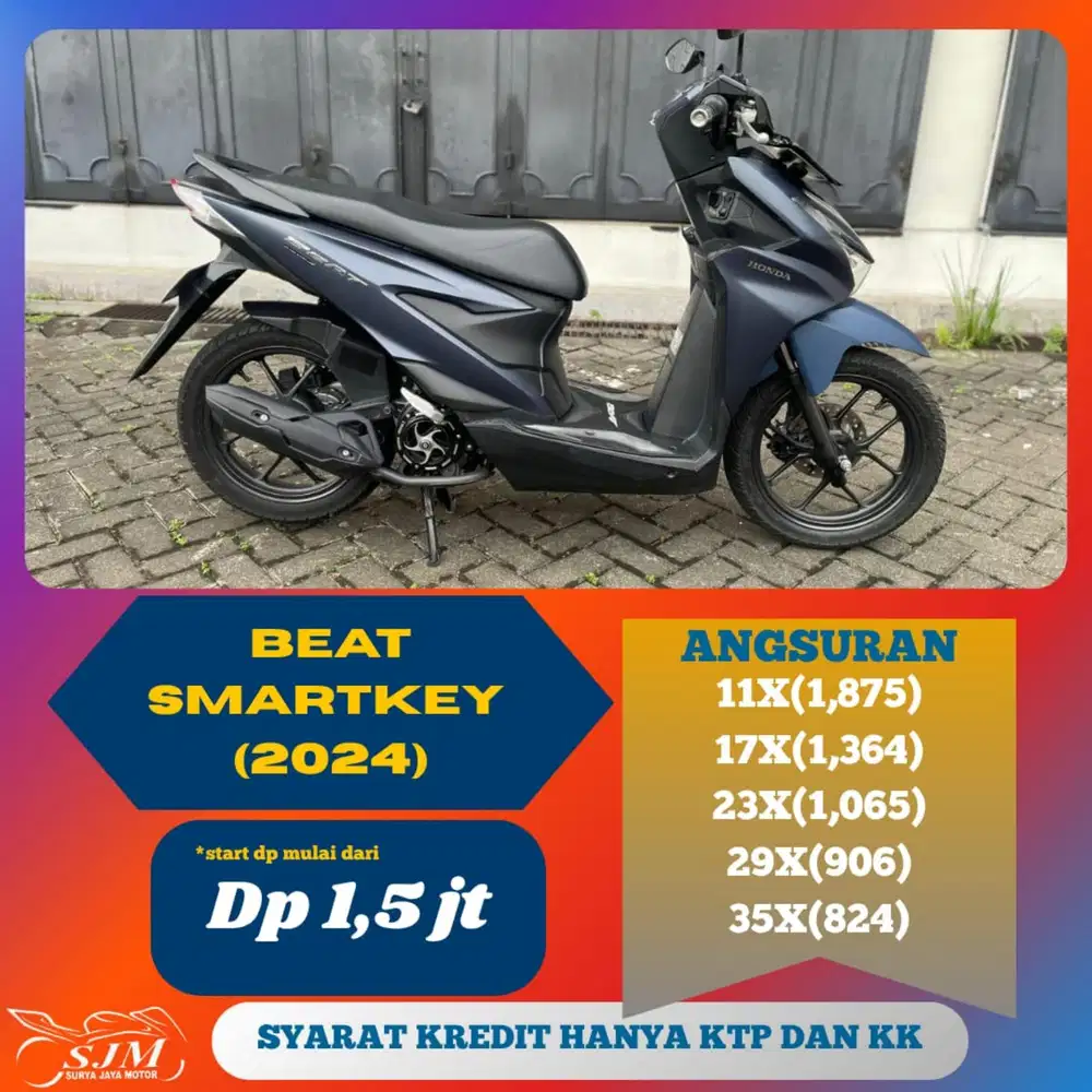 HONDA BEAT SMARTKEY 2024 PAJAK PANJANG
